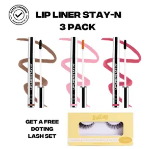 SACHEU Lip STAY-N TRIO - 3xOG Peel-Off Lip Stain - All-Day Wear Transfer-Proof Lip Stain - Infused with Hyaluronic Acid & Vitamin E for All Skin Types - Vegan & Cruelty-Free