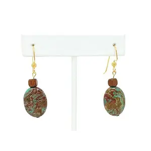 Blue Sky Calsilica Jasper Earrings