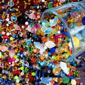 Valentine's Day DIY mixed Random More Glass Assorted Loose Beads Bulk Mixed Lot Craft Jewelry For DIY making cell phone charm