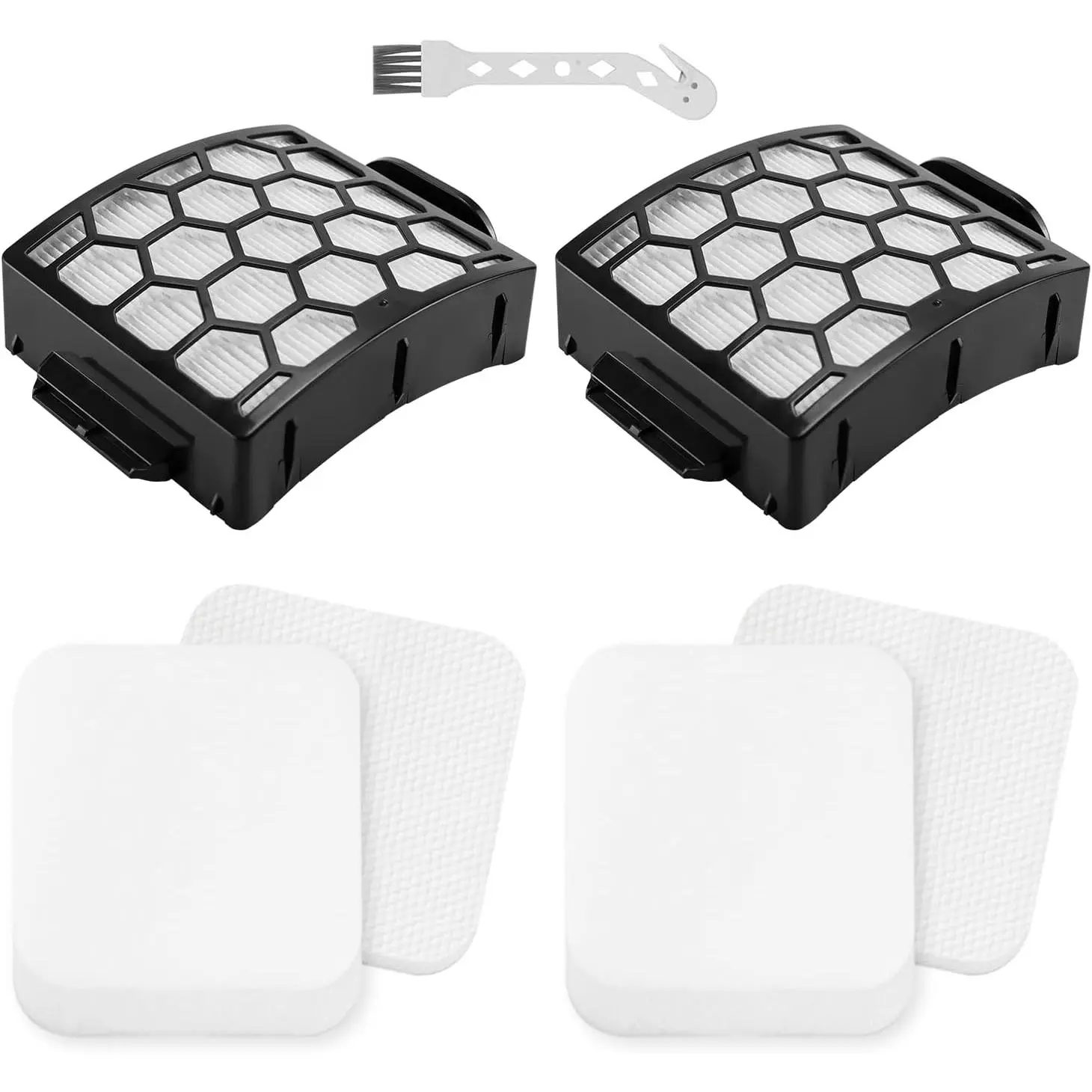 LA502 LA300 Filters Compatible with Shark Rotator Navigator Lift- ADV DuoClean PowerFins Upright Vacuum LA300 LA301 LA322 LA502 Replaces Part # XFFK320 & XHF320 hepa filter