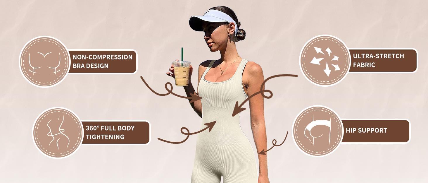 Women's Suspender Tank Top Tights