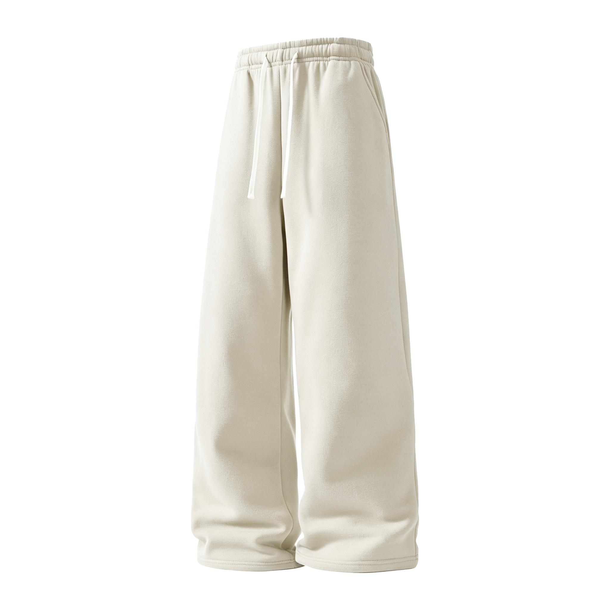 2-Pack Men’s Casual Straight-Leg Sweatpants, Loose Fit Comfortable Loungewear Pants, Elastic Drawstring Waist, Breathable, Streetwear & Athleisure Pants for Everyday Wear