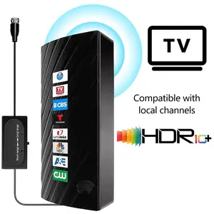 Digital TV Antenna for Smart TV Indoor,Digital Antenna with Smart Chip Signal Booster Long Range Reception HDTV Antenna for Local Channels, Compatible with Smart TV & Old TV,Easy Setup