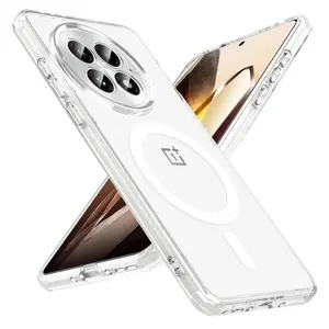 For Magsafe Magnetic Wireless Charging Case For OnePlus 13 5G Clear Shockproof Protective Back Cover