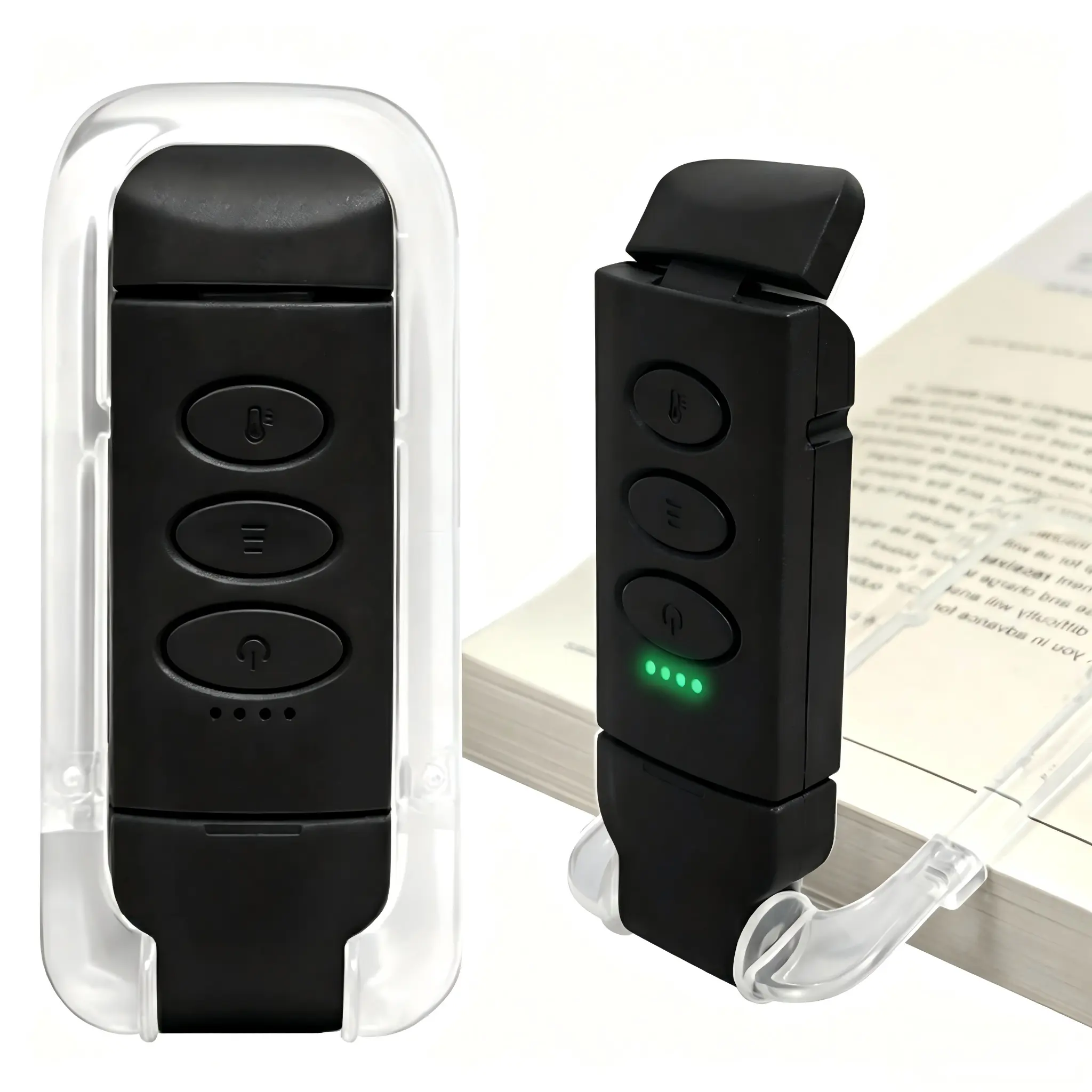 DAYBETTER Rechargeable Clip-On Reading Light for Bed, 3 Color Modes, 5 Brightness Levels, Dimmable Eye Protection, Portable Indoor Night Light for Bookworms