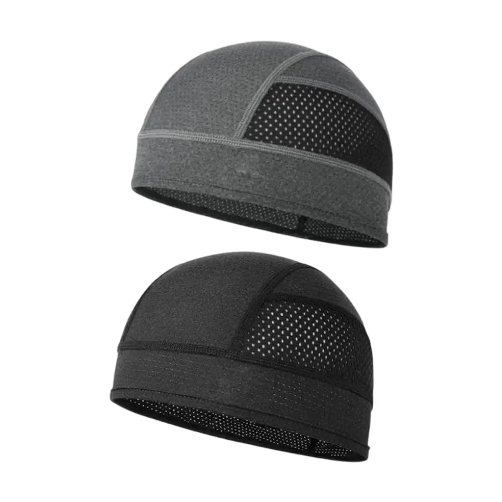2 Pack Cooling Skull Cap for Men Women, Breathable Mesh Helmet Liner, Sweat Bike Cap for Cycling Motorcycle Hard Hat