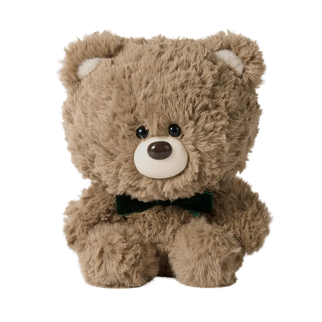 MINISO Soft Healing Gift Bear Series Sitting Plush Doll, Kawaii Fluffy Bear Stuffed Toy, Desktop Decor Collectible Gift for Girls