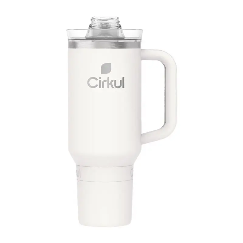 Cirkul 8127343 40 fl oz All-Day Straw Sip Pearl BPA Free Double Wall Tumbler