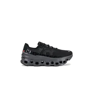 On Cloudmonster Sneaker in Black & Magnet