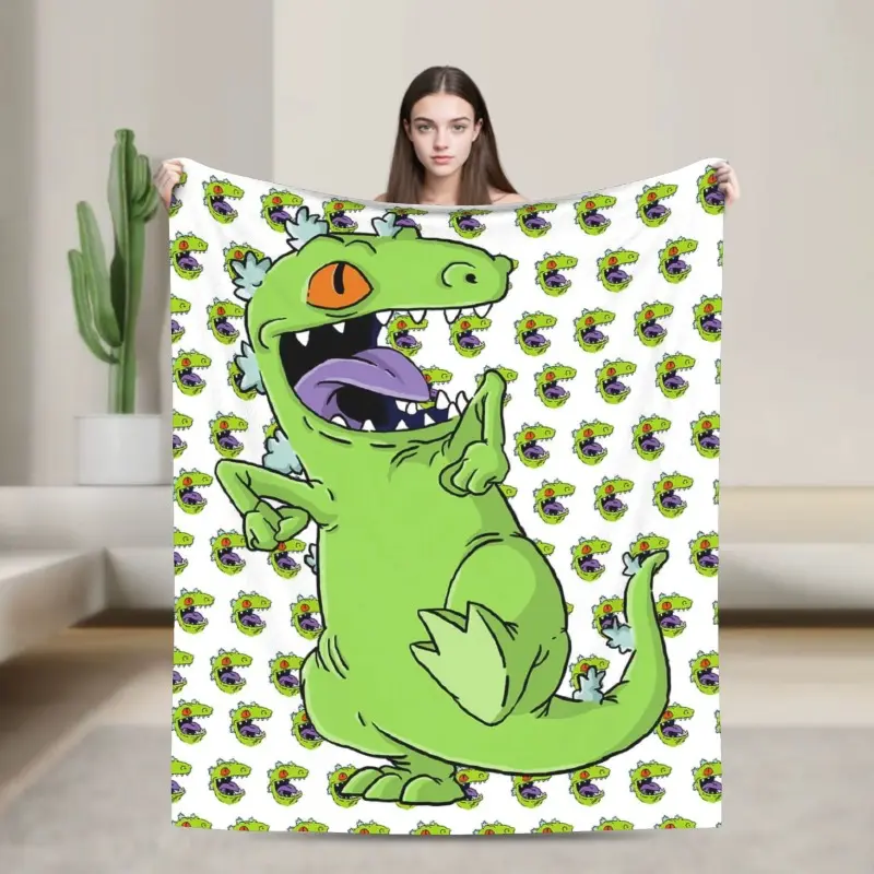 Rugrats Cartoon Flannel Blanket - Soft Fluffy Warm Camping Throw Blanket, Stylish Home Decor, Bedspread for Sofa and Bed, Flannel Blankets, Soft Fluffy Blanket
