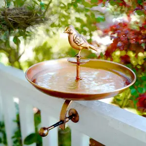 Gardening Products 4 Less Bird Bath & Butterfly Oasis – Pollinator Fountain for Stake or Railing Mount – Add to Cart Buy Now – Garden Wildlife Feeder & Water Source – Attracts Birds, Bees & Butterflies, Easy to Install, Great Gift