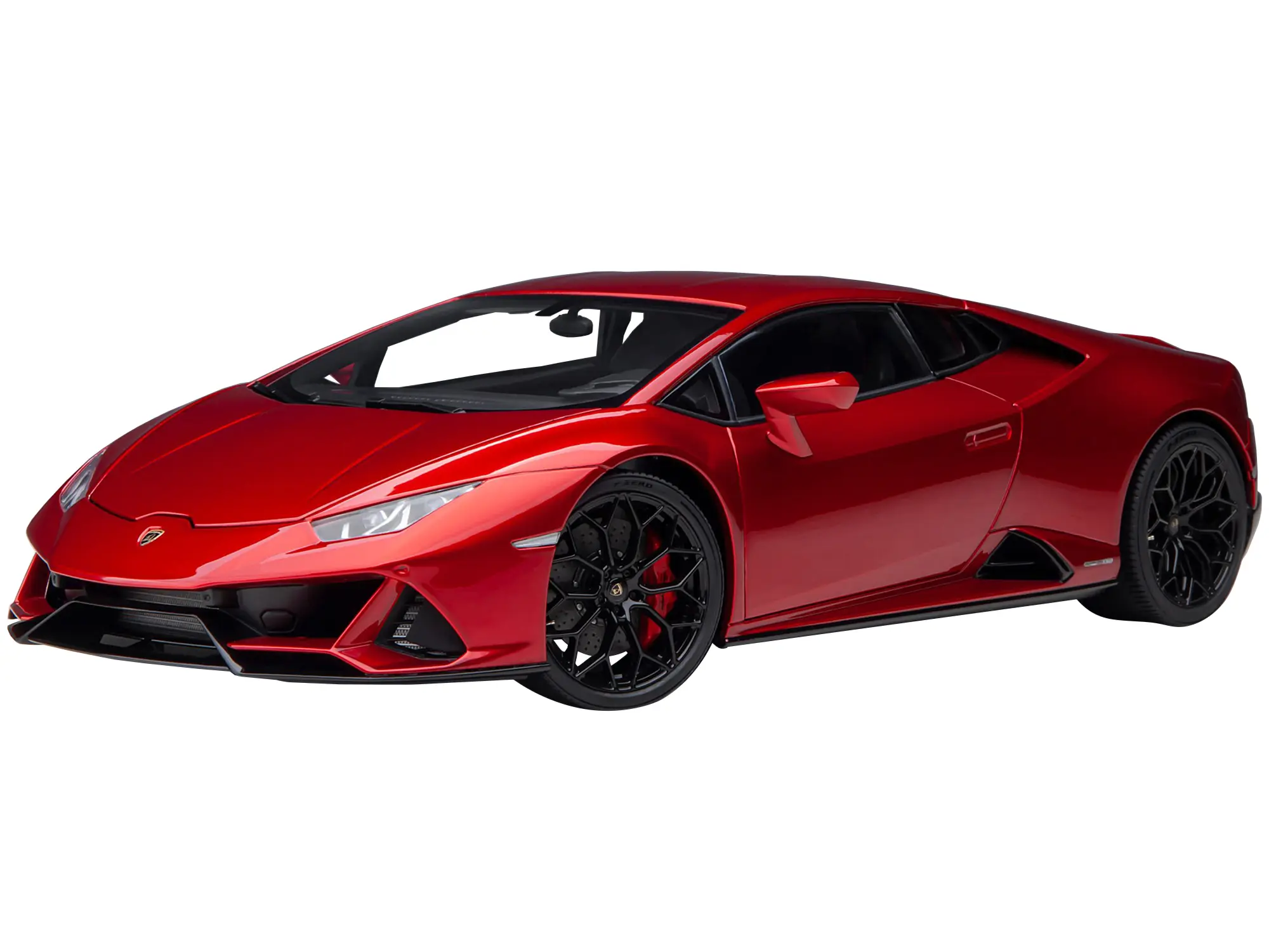 Lamborghini Huracan EVO Rosso Bia Red Metallic 1/18 Scale Model Car by Autoart