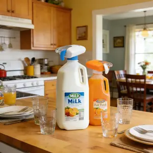 Automatic Drink Dispenser, suitable for various beverages such as milk, juice, and water. Hands-free, leak-proof, and contactless for enhanced hygiene. Ideal for home and party beverage stations.