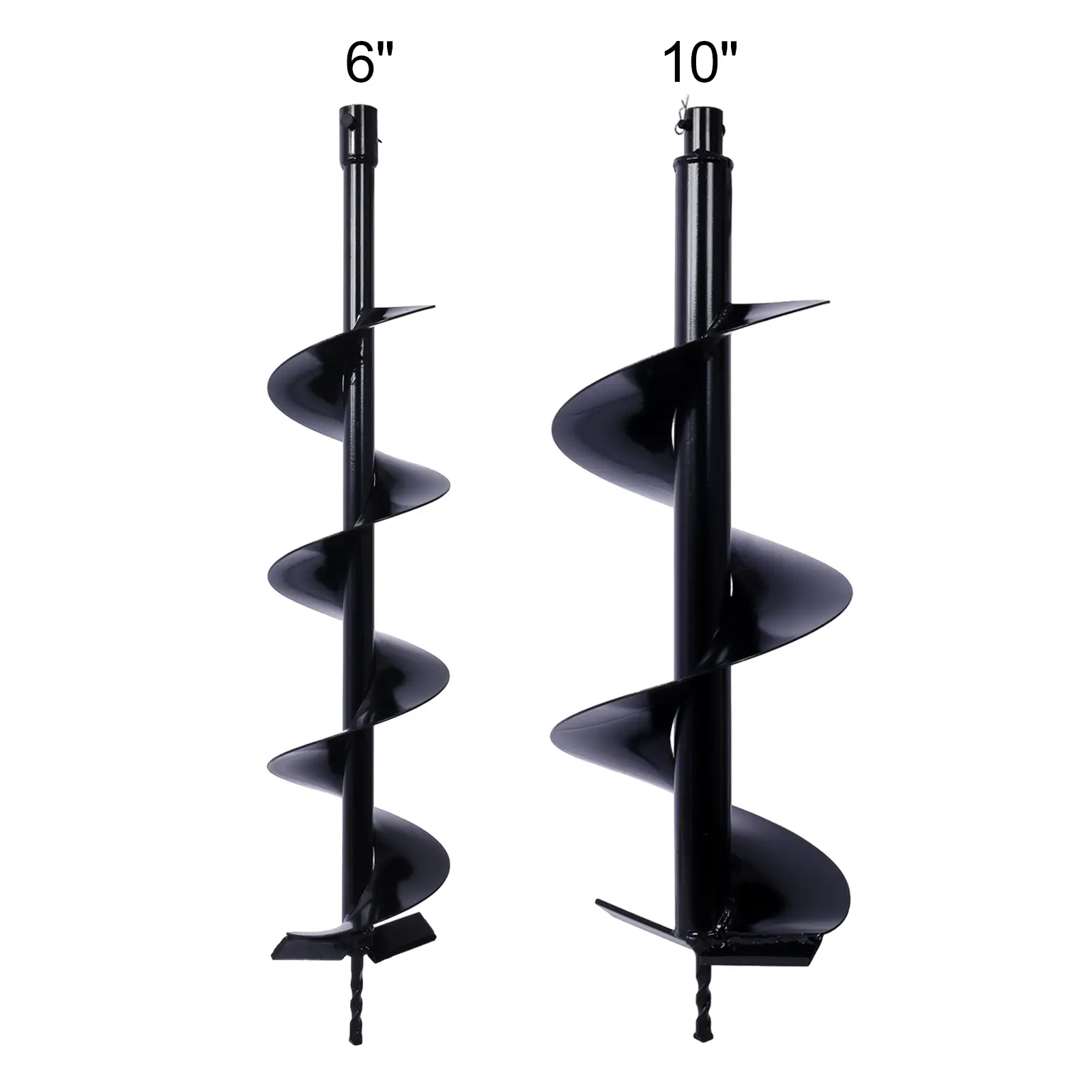 Heavy Wall Tube Auger Drill Bit Set - 6in+10in Replacement Bits for 3/4"-Shaft, W465 Fit, Drill Attachment Accessories, Durable, Enhanced Flexibility, Effortless Drilling for Planting Posts, Soil Digging