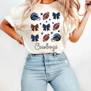 Comfort Colors Cowboys Football Team Shirt, Game Day Fan Apparel, Shirt for Women, Gift for Football Lover