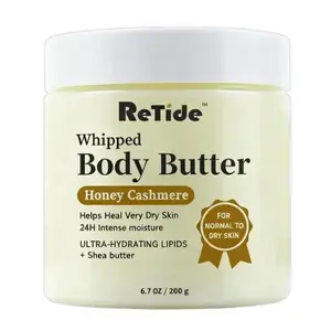Whipped Oil Body Butter, Honey Cashmere, Shea Butter Formula, 24H Intense Moisture, Helps Dry Skin With Long-Lasting Moisture, Rich Formula And Deep Hydration, Body Care, 6.7 FL Oz