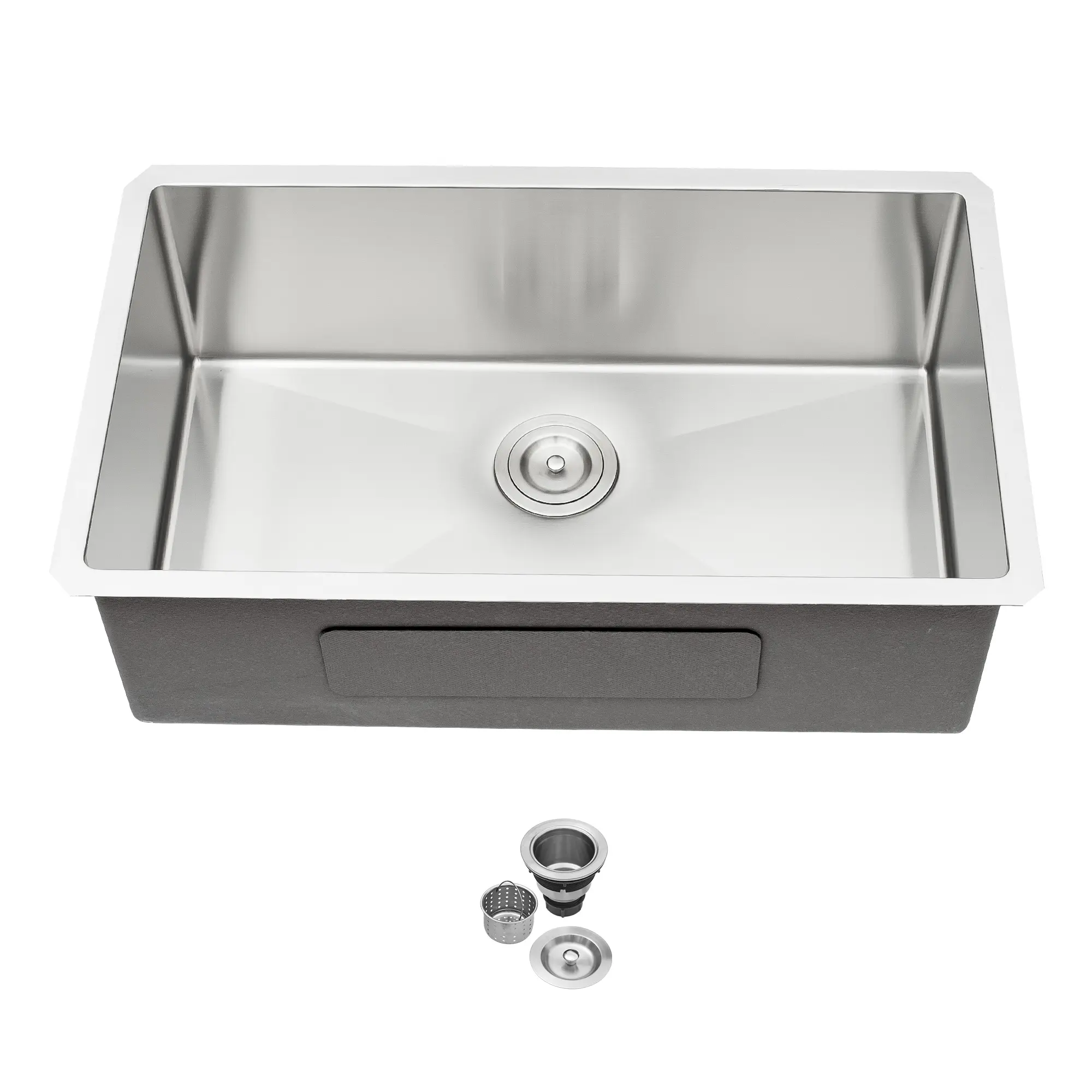 Lordear 33x19 INCH Undermount Kitchen Sink 16 Gauge Stainless Steel Kitchen Sink SUS304 Kitchen Sink with Drain Assembly Installation