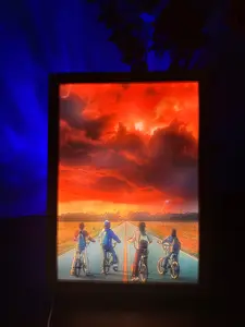 Stranger Thing series LED Light Painting  Night Light Large 12.6" x 9.3"