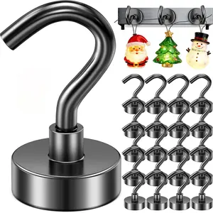 Magnetic Hooks 20lbs, Hanger Connector Hooks, U Shaped Hook, Strong Magnetic Hook for Cruise Cabin & Ship Essentials, Durable Design for Secure Attachment