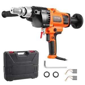 VEVOR Core Drill Machine, 0.8-6.3in Drilling Diameter Handheld Diamond Core Drill Rig with Carrying Case, 2000W Rugged Concrete Core Drill, Wet and Dry Use, For Drilling Concrete and Mixing Paint Power Tool