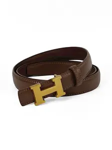 Women's H-Type Buckle Belt, Classic, Adjustable Waistband for Jeans and Formal Pants, Must-Have Wardrobe Item