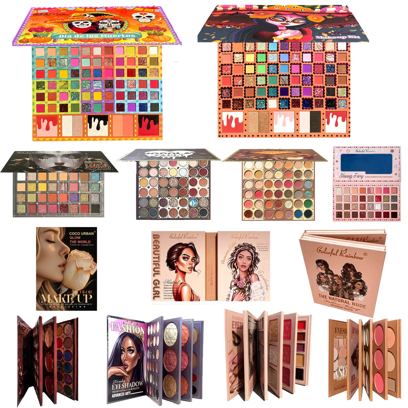 Shining Fairy Palette - 32-117 Rich Colors Including Matte & Pearl Textures Soft Touch Easy Match Makeup Look for Beginners & Professionals