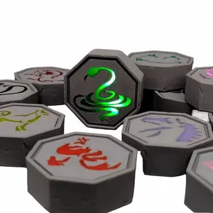 Jackie Chan Adventures Glowing Dragon Talisman Stone: Twelve Zodiac Anime Relic