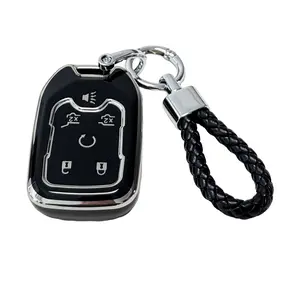 for Gmc Car Key Protection Case with Keychain, Car Key Cover, Car Key Protector, Key Fob Protector, Soft Durable Tpu Material, 360 Degree Protection, Compatible with Silverado Suburban Tahoe Acadia Sierra Terrain Yukon