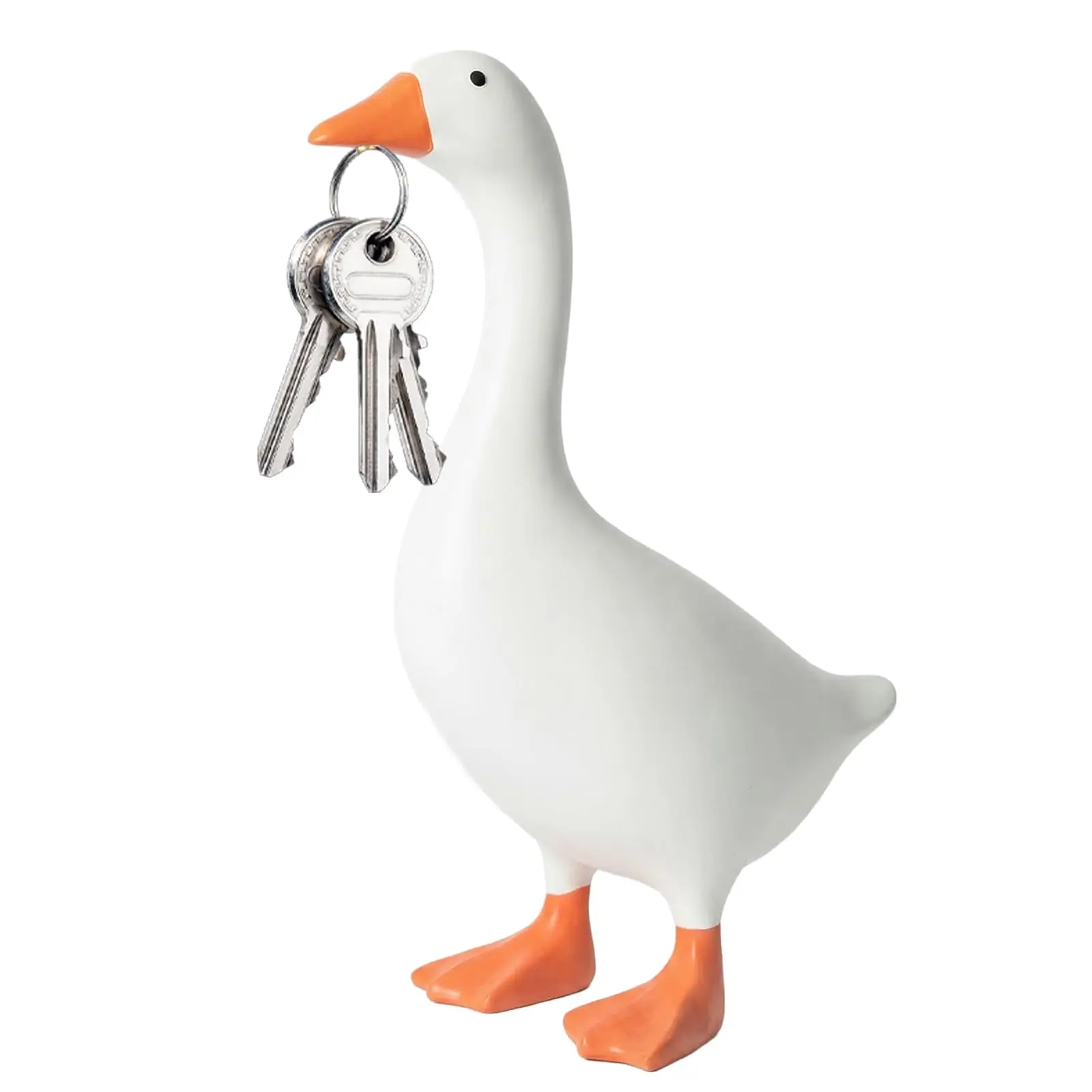 Desk Goose 7 inch Statue Magnetic Key Holder Home Decor,Office Table Desk Decor Resin Goose Duck Statue Sculpture Home Bedroom Decoration Housewarming Gift