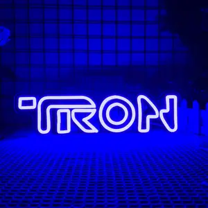 TRON Arcade LED Neon Sign, Led Wall Decor, Perfectly suited for a home office, a gentleman's exclusive retreat, or a lady's private sanctuary, Home Decor Lighting