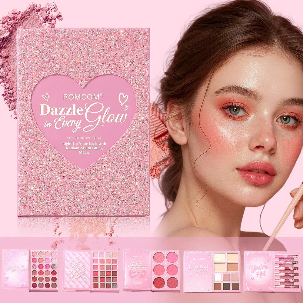 Perfect All-In-One Makeup Set, Makeup Combo, Magic Makeup Book with Eyeshadow, Lip Gloss, Blush, Highlight & Contour, 3 Styles Available, Create Various Looks Easily, Ideal Gift for Women, Makeup Palette Set, Makeup Kits, Makeup Gift Sets