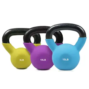 RITFIT Neoprene-Coated Cast Iron Kettlebell Set, 5/10/15 LB Multi-Size Options, for Weight Training