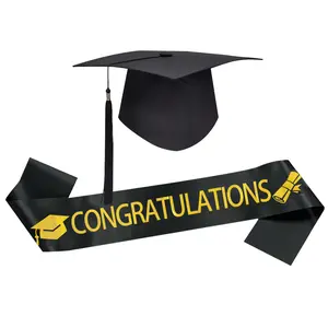 New "Congratulations Graduation" Cruciform-Bachelor's 2count Set Graduation Season Party Pho Headband Strap Sash Cute Bunny Knit Hat for Women Herringbone Cashmere Scarf trucker derby blanket Prayer Shawl velvet Gothic Letter Embroidered Horns sauna