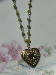 Jaded Love Locket Necklace