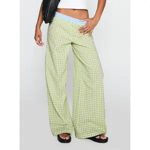 Neevie Wide Leg Pants Green