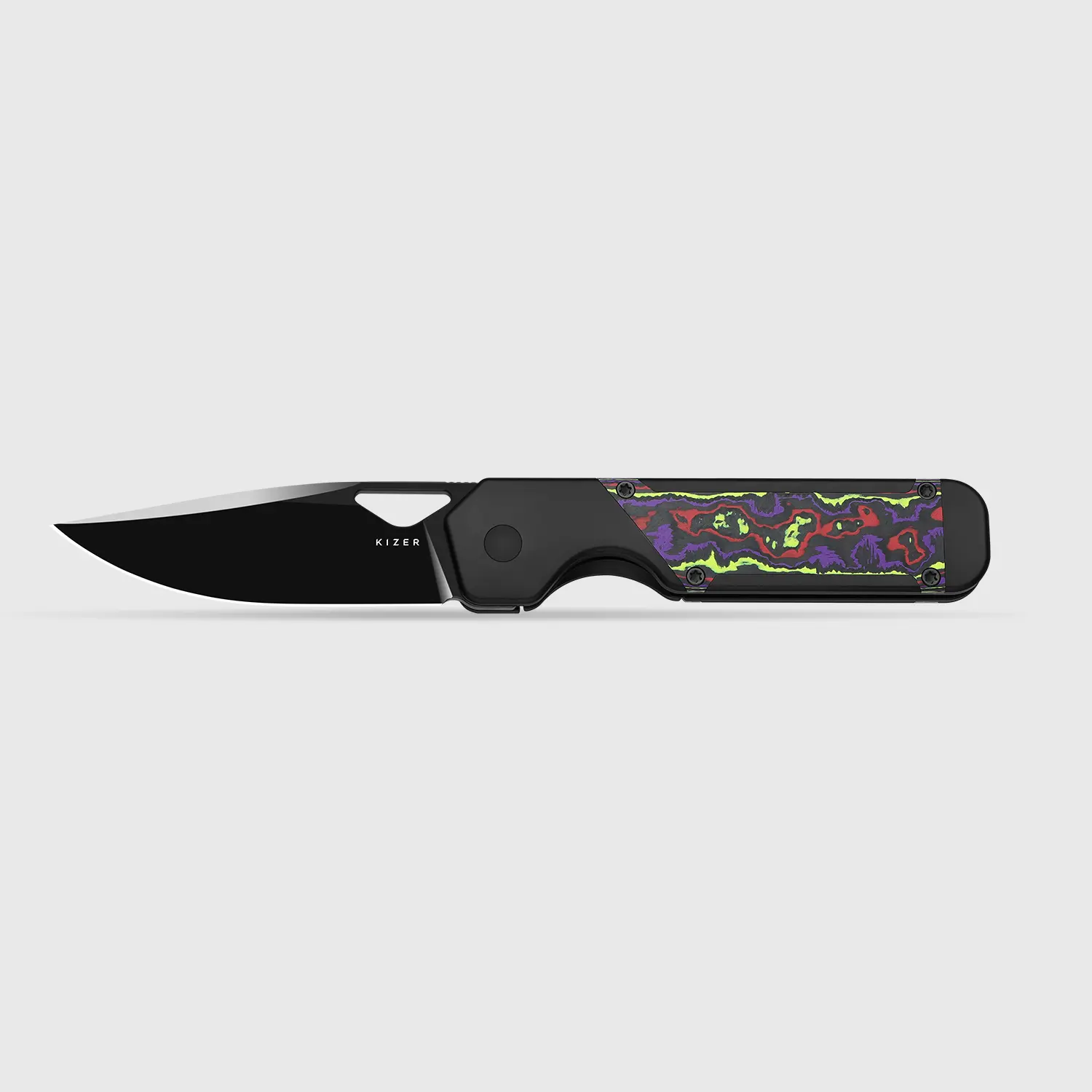 Kizer GID Militaw Titanium+KizerNova Joker Carbon Fiber Handle CPM S45VN Steel Ki3634A9