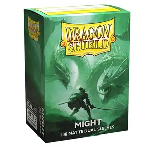Dragon Shield 100 Count Premium Dual Matte Sleeves Box - Perfect for a Smooth Deck Shuffle - Trading Card Protection Sleeves