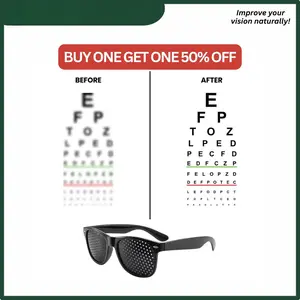 Pinhole Vision Correction Glasses - Lightweight Eyewear Frames for Natural Focus Improvement & Clarity Enhancement
