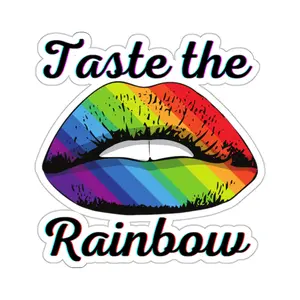 LGBTQ Sticker - Gay pride sticker / Pride month Sticker / Rainbow Sticker / Trans Sticker / Queer Sticker / Lips Sticker / Ally Sticker