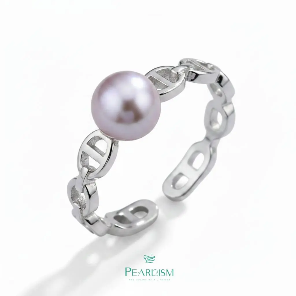 PEARLISM 9-10mm Purple Edison Pearl S925 Ring