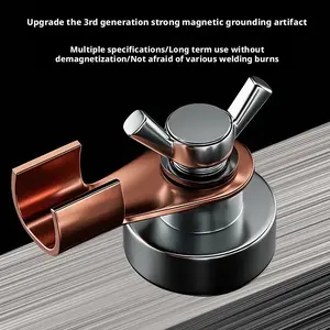 Strong Magnetic Manual Welding Tool, Ground Wire Clamp, Burn-Proof Electric Welder, Durable Earth Line Clip, Essential Welding Equipment, Strong Magnetism
