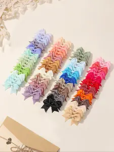 Random Color Cute Mini Bowknot Design Pretty Bow Hair Clips Set, Super Cute Clips, Casual Simple Hair Accessories Hair Decor for Women & Girls, Minimalist Headwear Suitable for Thick Hair, Cute Gifts for Girlfriend