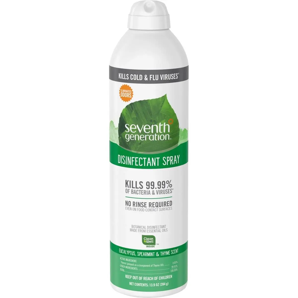 212 MAIN Seventh Generation Naturally Derived Scented Disinfectant Cleaner Spray - 0.11 gal, Eucalyptus Essential Oils, Bag-On-Valve Technology, for Household Cleaning