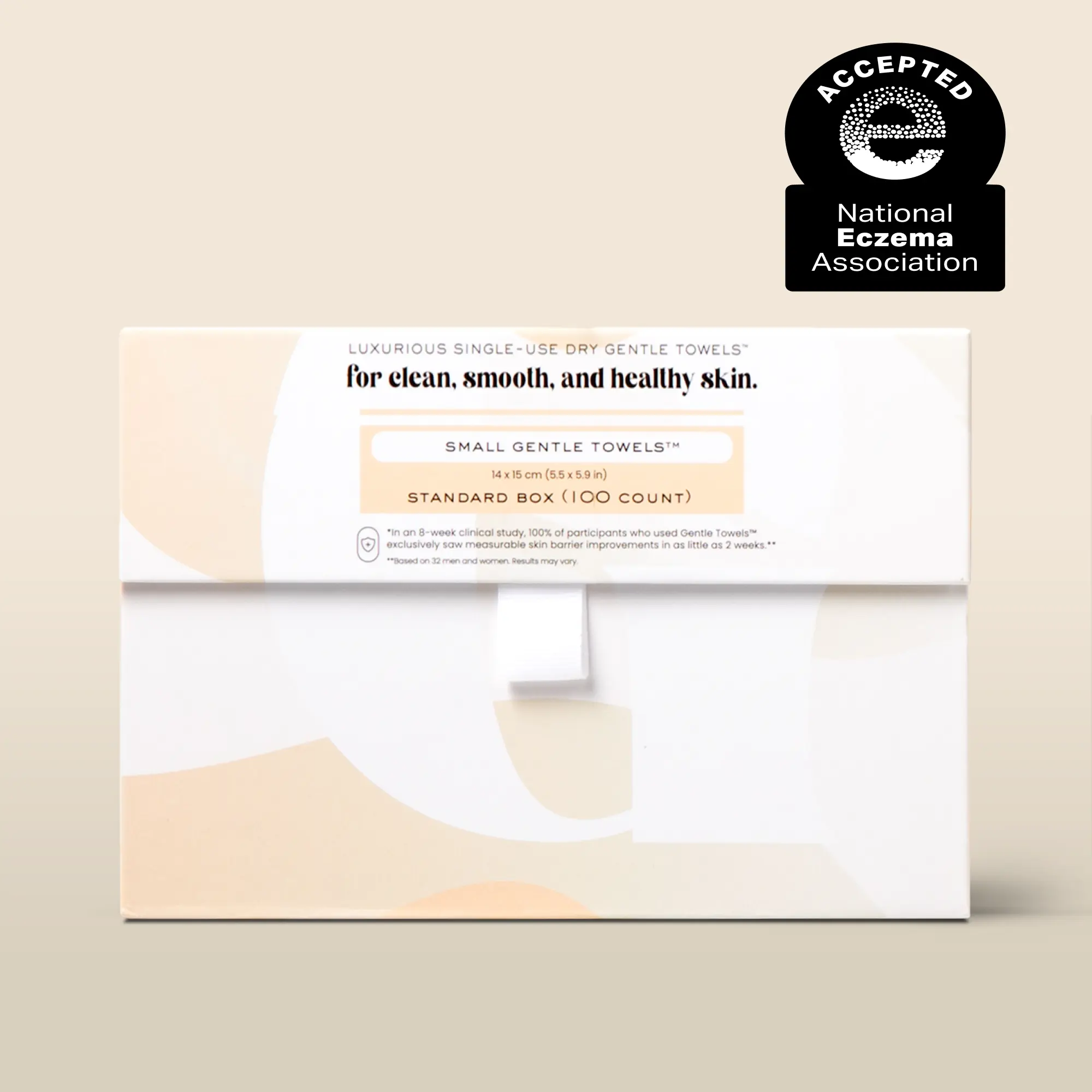 Gently Radiant Skin | Gentle Towels |  Ozone Purified Disposable Face Towelette for Sensitive, Acne & Eczema Prone Skin in Refillable Magnetic Boxes | Makeup Remover | Dry Wipe | Fragrance-Free | Extra Thick | 50, 100, or 200 Count | Size: 5.5 x 6 Inch
