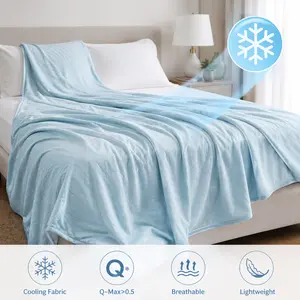 Cooling Blanket for Hot Sleepers, All seasons , Full Size Tonglu Zesheng Knitting Co