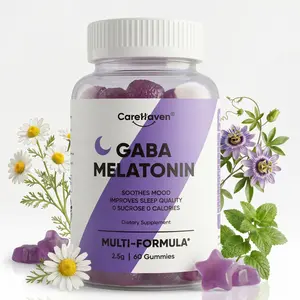 Carehaven Melatonin Sleep Gummies - Sugar-Free Healthcare Dietary Supplements with GABA, Magnesium, 60 Count