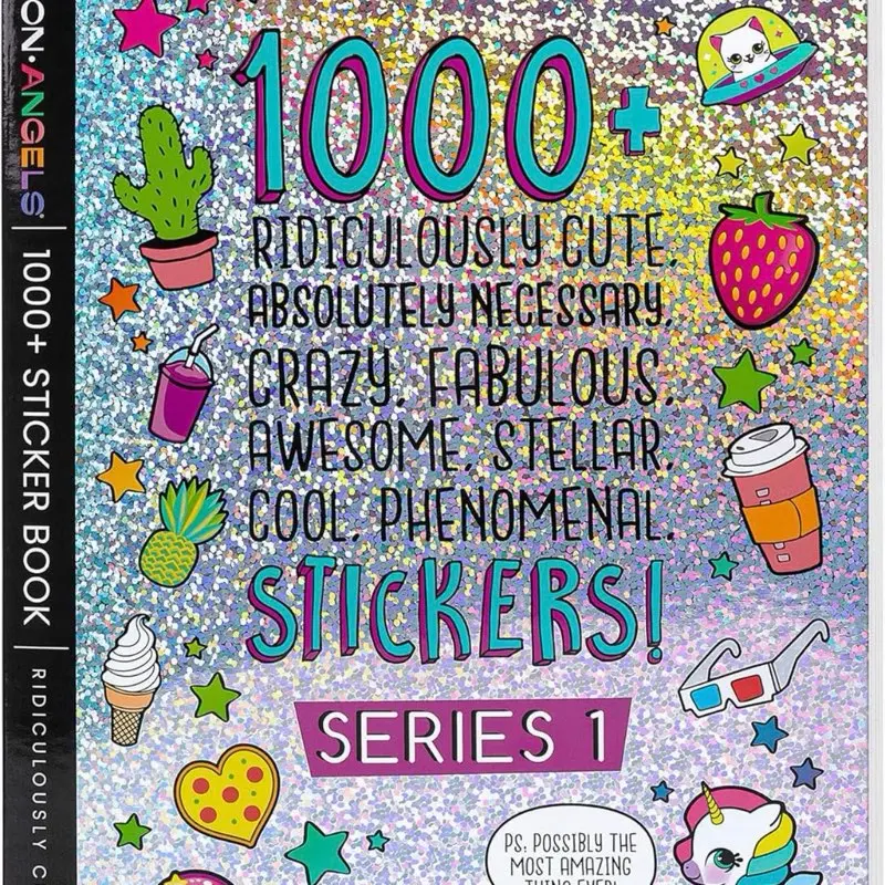 Fashion Angels 1000+ Ridiculously Cute Stickers for Kids - Fun Craft Stickers for Scrapbooks, Planners, Gifts and Rewards, 40-Page Sticker Book for Kids Ages 6+ and Up