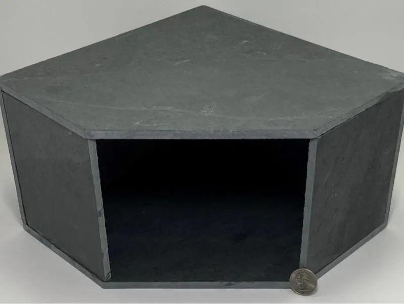 Slate Cave Hide 10x10x6" for Fish, Snake, Reptile, Turtle, Bearded Dragon, Aquarium, Gecko, Cichlid, Pleco