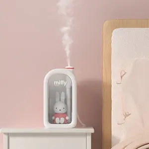 1pc miffy humidifier, 12.8oz Cool Mist Humidifier 12.8oz Enlarge Water Tank, 1.7oz/h Spray Volume, 2 Working Modes: Intermittent Mist (3 Seconds On/3 Seconds Off) & Continuous Mist. School Supplies, Back To School, Dorm