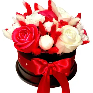 Rose Flower Candle Bouquet Gift Box | Romantic Soy Wax Home Decor